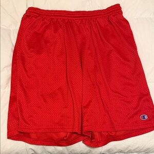 Champion Men's Vibrant Red Sports Shorts